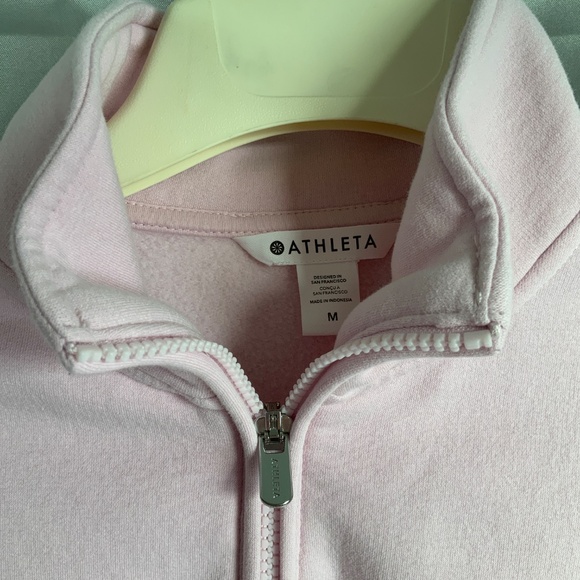 Women’s 1/2 zip sweatshirt size medium. Light pink - Picture 3 of 7